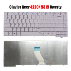 Clavier ACER ASPIRE 4220 5315 Qwerty BLANC