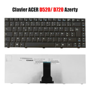 Clavier ACER eMachines D520 D720 Azerty Noir Sans pavé