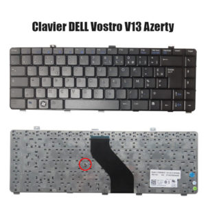 Clavier DELL VOSTRO V13 Azerty noir pour pc portable