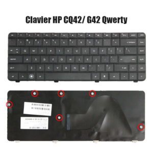 Clavier HP CQ42 G42 Qwerty Noire Neuf et non rétroéclairé