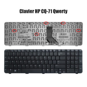 Clavier HP CQ71 Qwerty Noire Neuf et non rétroéclairé