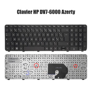Clavier HP DV7-6000 Azerty Noire Neuf et non rétroéclairé