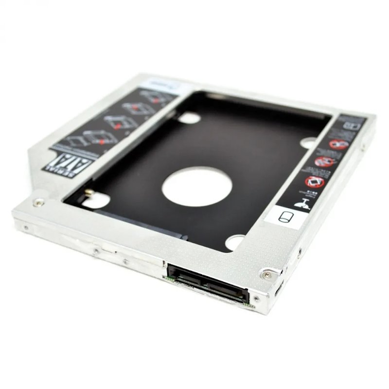 Adaptateur Support pour 2ème disque dur 2,5 SSD Caddy Disque Baie Lecteur  Optique Dur 9,0 mm SATA vers SATA,PC Portables à prix pas cher