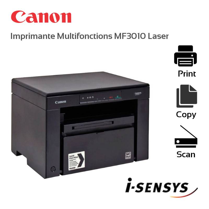 Imprimante Laser Canon Mf 3010 Multifonction - Matériel informatique en  Algérie - Pc portable, Ordinateur de bureau, Imprimante et Consommables