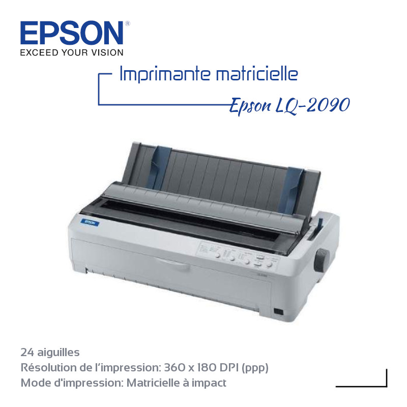 Epson LQ-2090 Imprimante Matricielle à impact 24 aiguilles image #00