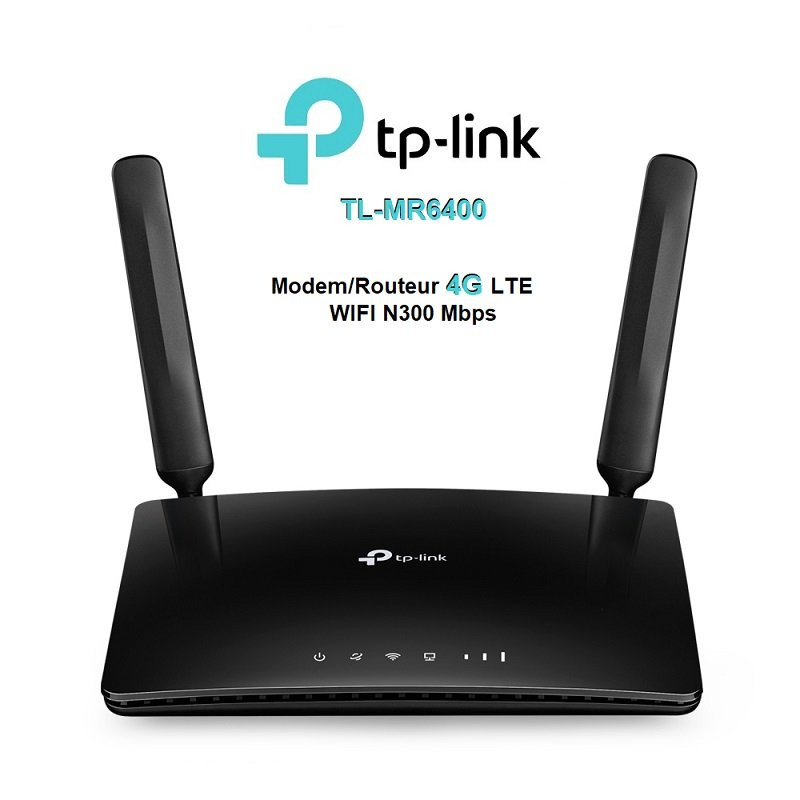TL-MR6400 Modem Routeur TP-Link 4G LTE WiFi N 300 Mbps image #00