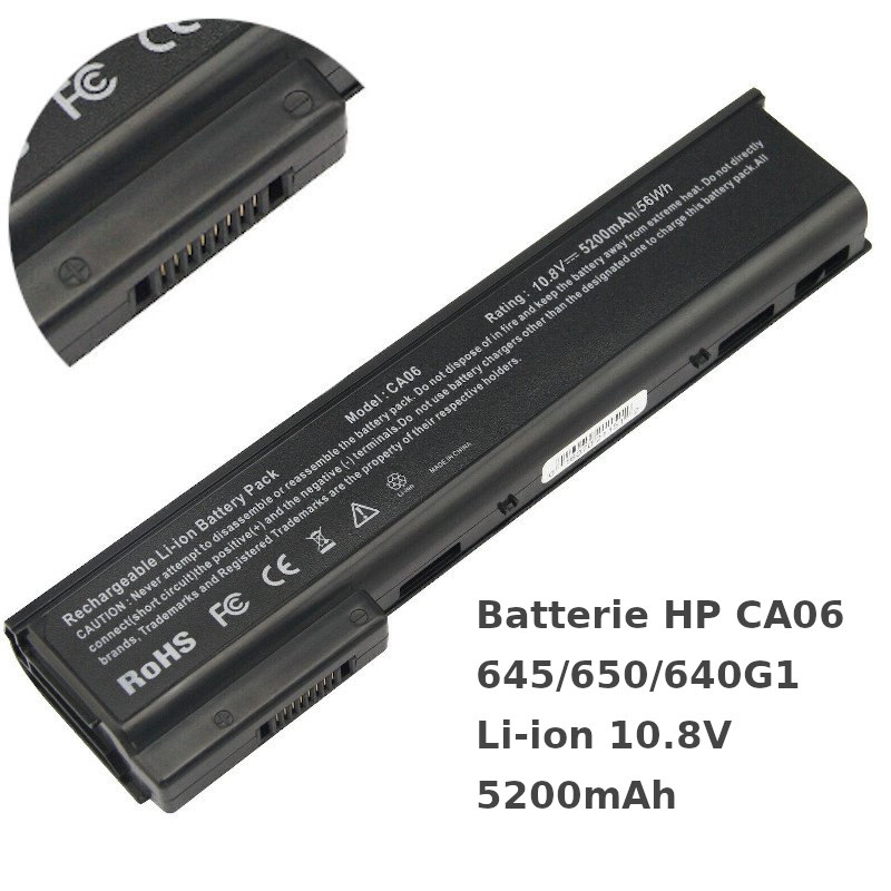 Batterie HP CA06 645 650 640G1 Li-ion 10.8V 5200mAh