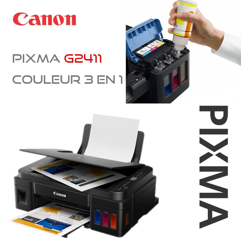 IMPRIMANTE CANON PIXMA MULTIFONCTION JET D'ENCRE G3420 A RESERVOIRS (4 –  Consommables