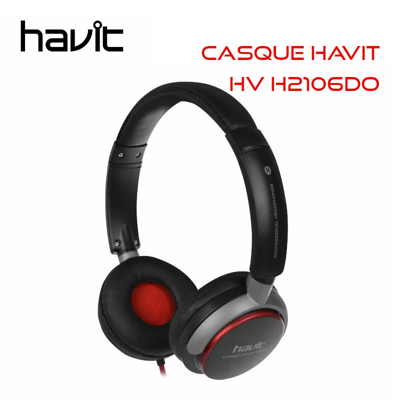 Micro Casque Filaire HAVIT H205D Pour PC - Silver