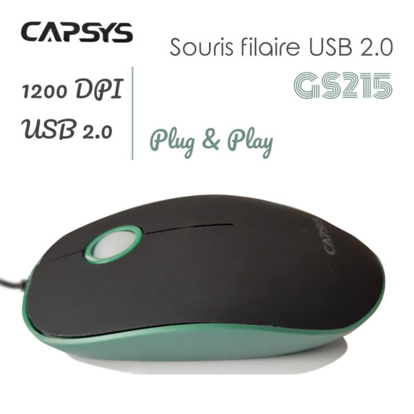 Souris filaire Capsys GS216 USB 2.0 couleurs disponibles image #00