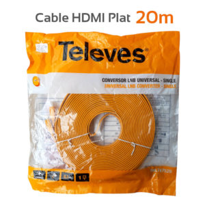 Câble HDMI haute vitesse avec Ethernet mâle - mâle Noir 3m Televes