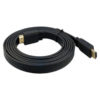 Cable HDMI Plat 3m CAPSYS Noir, Ethernet version 1.4b image #02