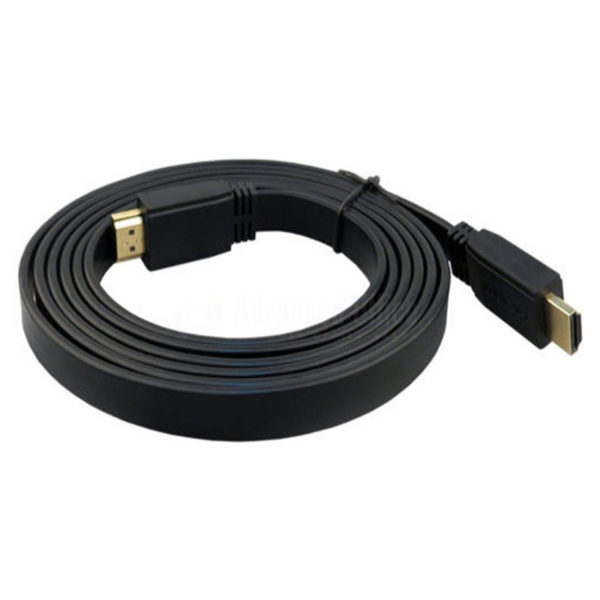 Cable HDMI Plat 3m CAPSYS Noir, Ethernet version 1.4b image #02