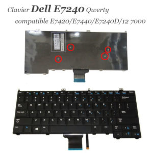 Clavier HP DV6-1000 Azerty Noire Neuf et non rétroéclairé image #00