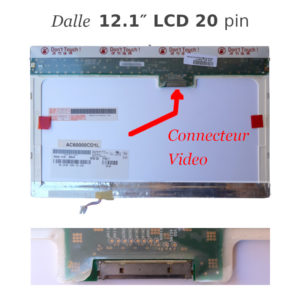 Dalle 12.1 LCD 20 pin pour pc portable 1280 x 800 B121EW03 V.2