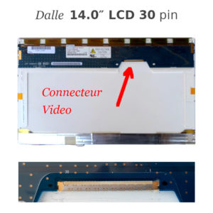 Dalle 14.0 LCD 30 pin pour pc portable 1280x768 CLAA140WA01