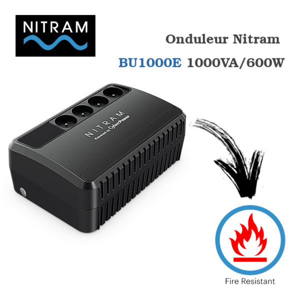 Onduleur Nitram BU1000E 1000VA 600W Autonomie ~74mn image #01