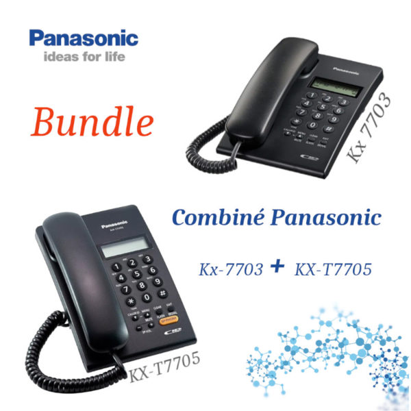 Bundle Combiné Panasonic Kx-7703 + KX-T7705