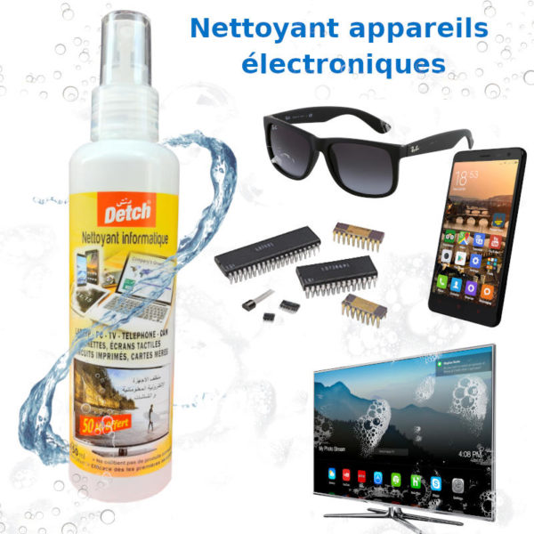 Nettoyant appareils électroniques: Laptop, PC, TV, Lunettes..