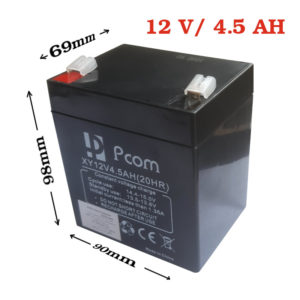 Batterie 12V 4.5AH PCOM XY (20HR) Idéal pour onduleurs