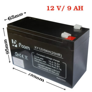 Batterie 12V 9AH PCOM XY (20HR) Idéal pour onduleurs