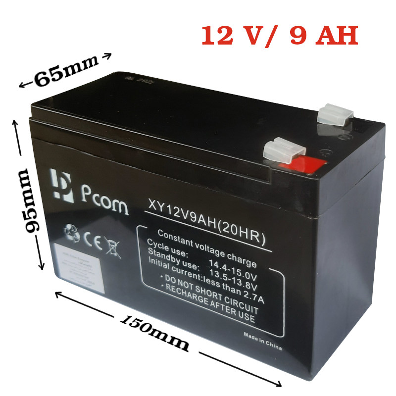Batterie 12V 9AH PCOM XY (20HR) Idéal pour onduleurs - CAPMICRO