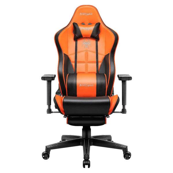 Chaise gaming Kirogi 2076 diff Couleurs avec Repose-Pieds orange