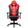 Chaise gaming Kirogi 2076 diff Couleurs avec Repose-Pieds rouge