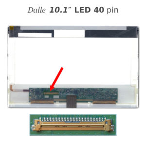 Dalle 10.1″ LED 40 pin pour pc portable 1024x600 LTN101NT06-F01