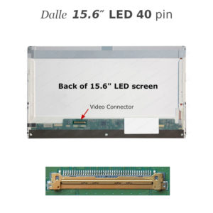 Dalle 15.6″ LED 40 pin pour pc portable 1366x768 LTN156AT05-F01..