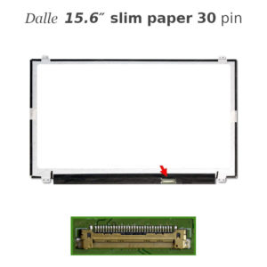 Dalle 15.6″ paper 30 pin slim pour pc portable 1366x768 NT156WHM-N42 V8.0..