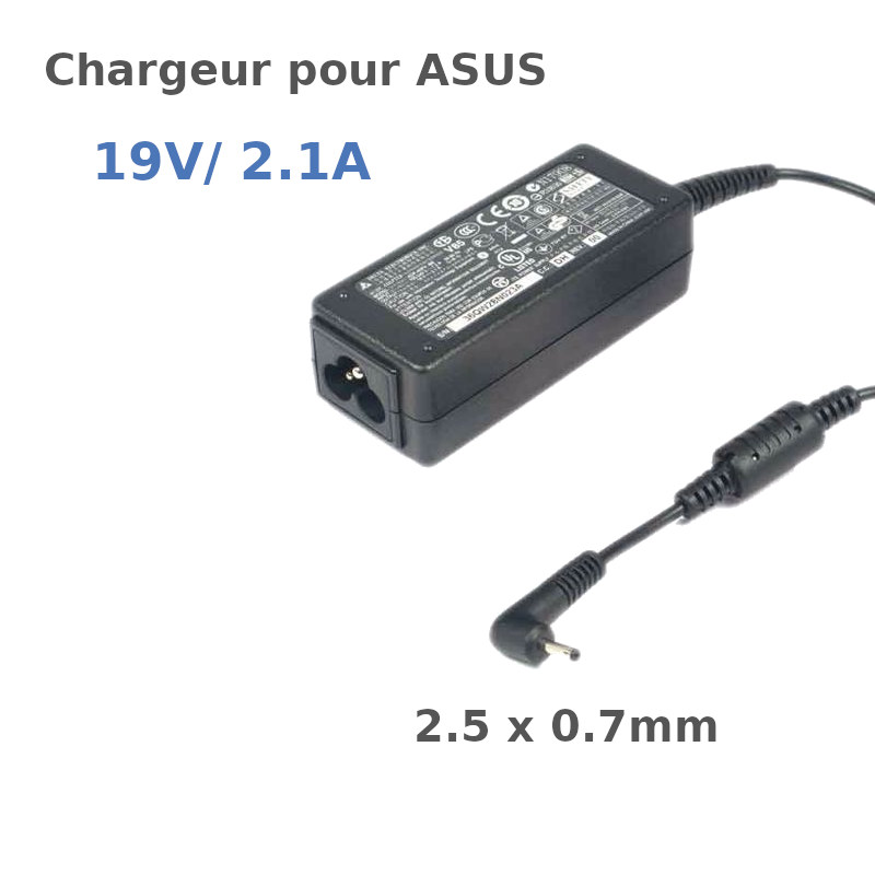 Chargeur Asus 19V 40W de 2,5 0,7 mm INNPO Chargeurs Asus