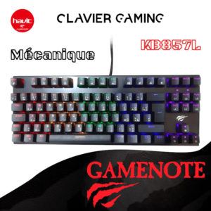 Clavier Gaming Mécanique Havit gamenote KB857L RGB Qwerty + arabe image #01