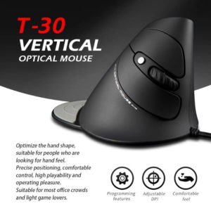 Souris Gaming Verticale Filaire Zelotes T-30 3200 DPI image #01