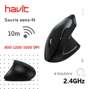 Souris sans-fil Havit MS550GT 2.4GHz 6 boutons 800-1200-1600dpi image #01