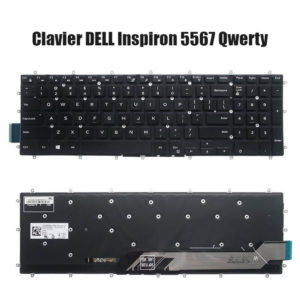 Clavier DELL Inspiron 5567 Qwerty noir pour pc portable