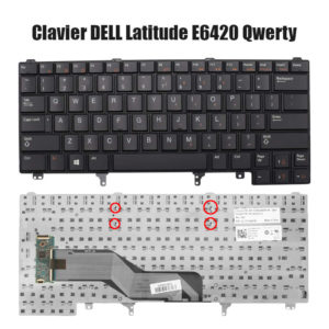 Clavier DELL Latitude E6420 Qwerty pour pc portable