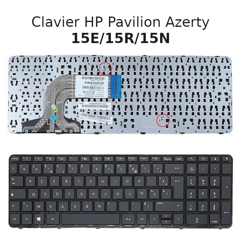 azerty clavier pour pc portable hp pavilion 14-dk 14-ck 14-ce