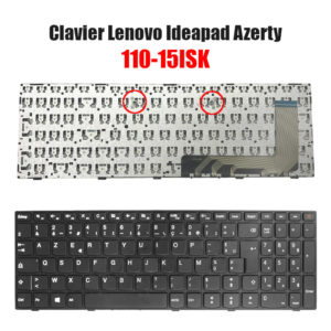 Clavier Lenovo Ideapad 110-15ISK Azerty Noir + pavé numérique