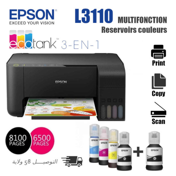 EPSON Multifonction L3110 EcoTank 3-en-1 couleurs image #01