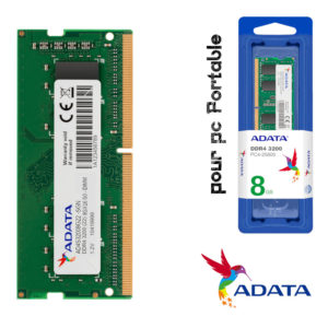 RAM 8GB DDR4 3200MHz 1.2V ADATA pour pc portable image #01