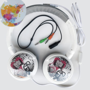 Casque Havit H2106D Blanc filaire pour téléphone pc.. image #01