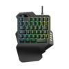 Clavier Gaming Havit KB513L One-Hand RGB Inerface USB image #02