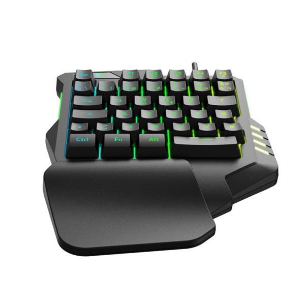 Clavier Gaming Havit KB513L One-Hand RGB Inerface USB image #03