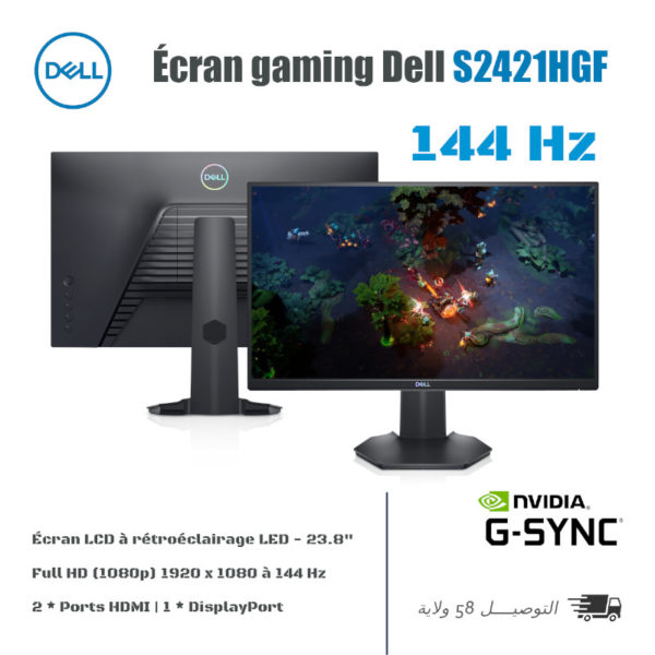 Écran Gaming Dell 23.8"/144Hz Full HD (1080p) S2421HGF