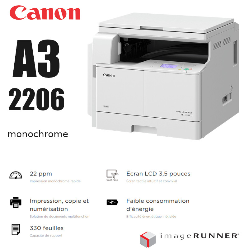 Imprimante A3 canon 2206 imageRUNNER monochrome - CAPMICRO