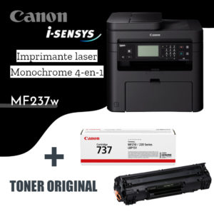 Imprimante MF237w Laser Monochrome Canon 4-en-1 + Toner original