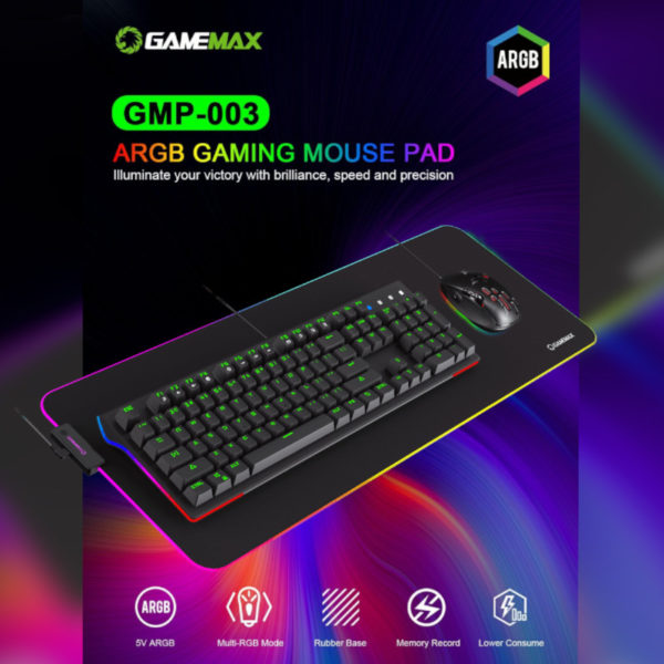 Tapis Gaming RGB clavier-souris GAMEMAX GMP-003 image #01