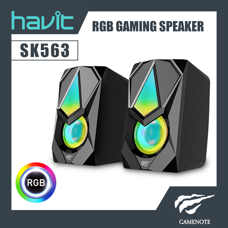 Haut-parleurs Gaming RGB SK563 Havit GAMENOTE USB - CAPMICRO