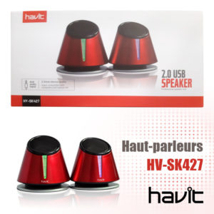 Haut-parleurs Gaming RGB SK563 Havit GAMENOTE USB - CAPMICRO